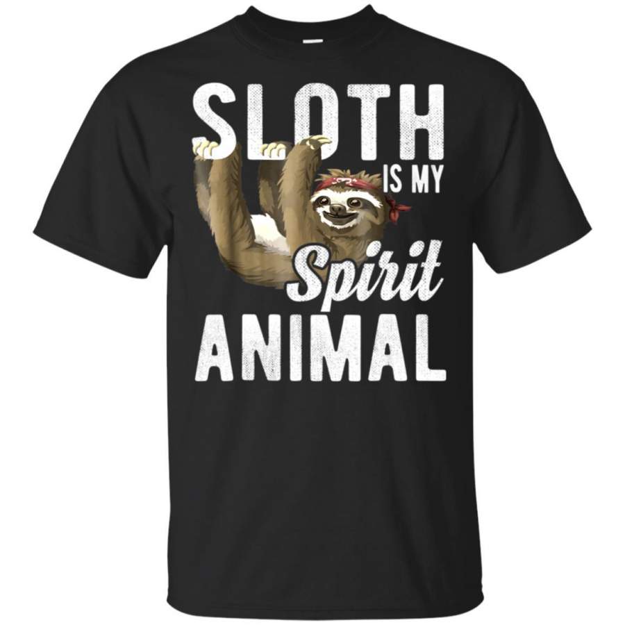 Sloth Is My Spirit Animal Hanging Sloth T Shirt