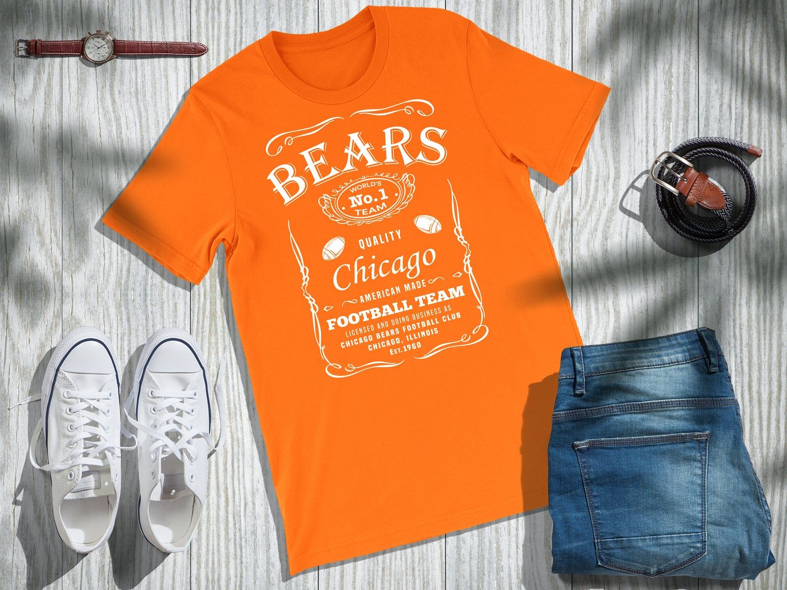 Bears World’S No 1 Team Chicago Football Team T-Shirt – Chicago Bears Football Club – – – – Racer