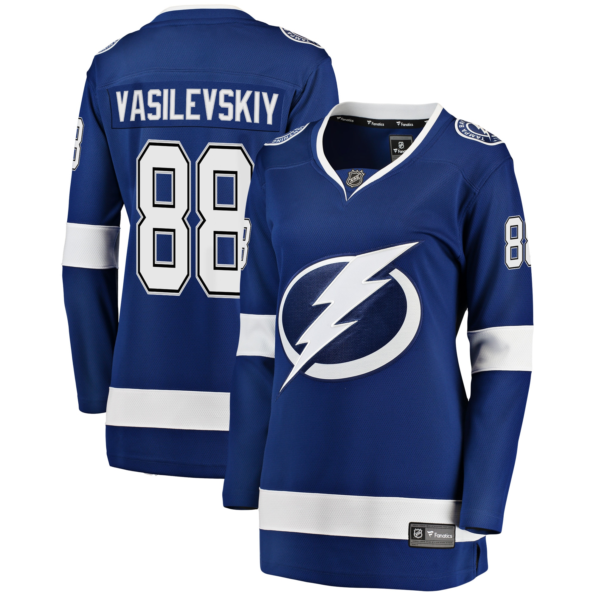 Andrei Vasilevskiy Tampa Bay Lightning Branded Women's Breakaway Player Jersey – Blue