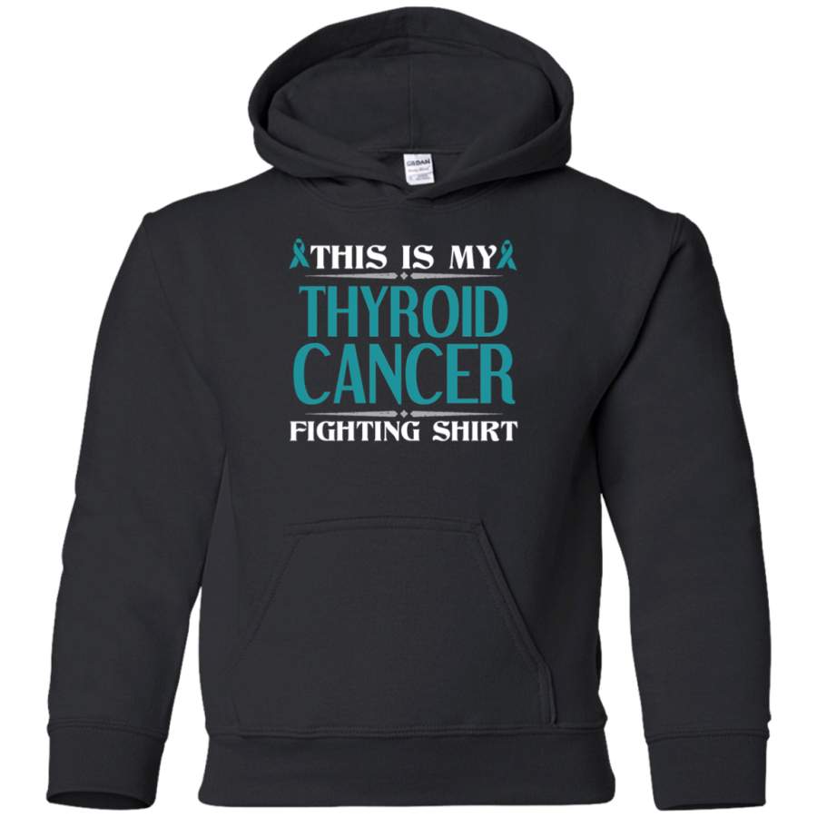 AGR This is My Thyroid Cancer Fighting T Shirt Youth Pullover Hoodie