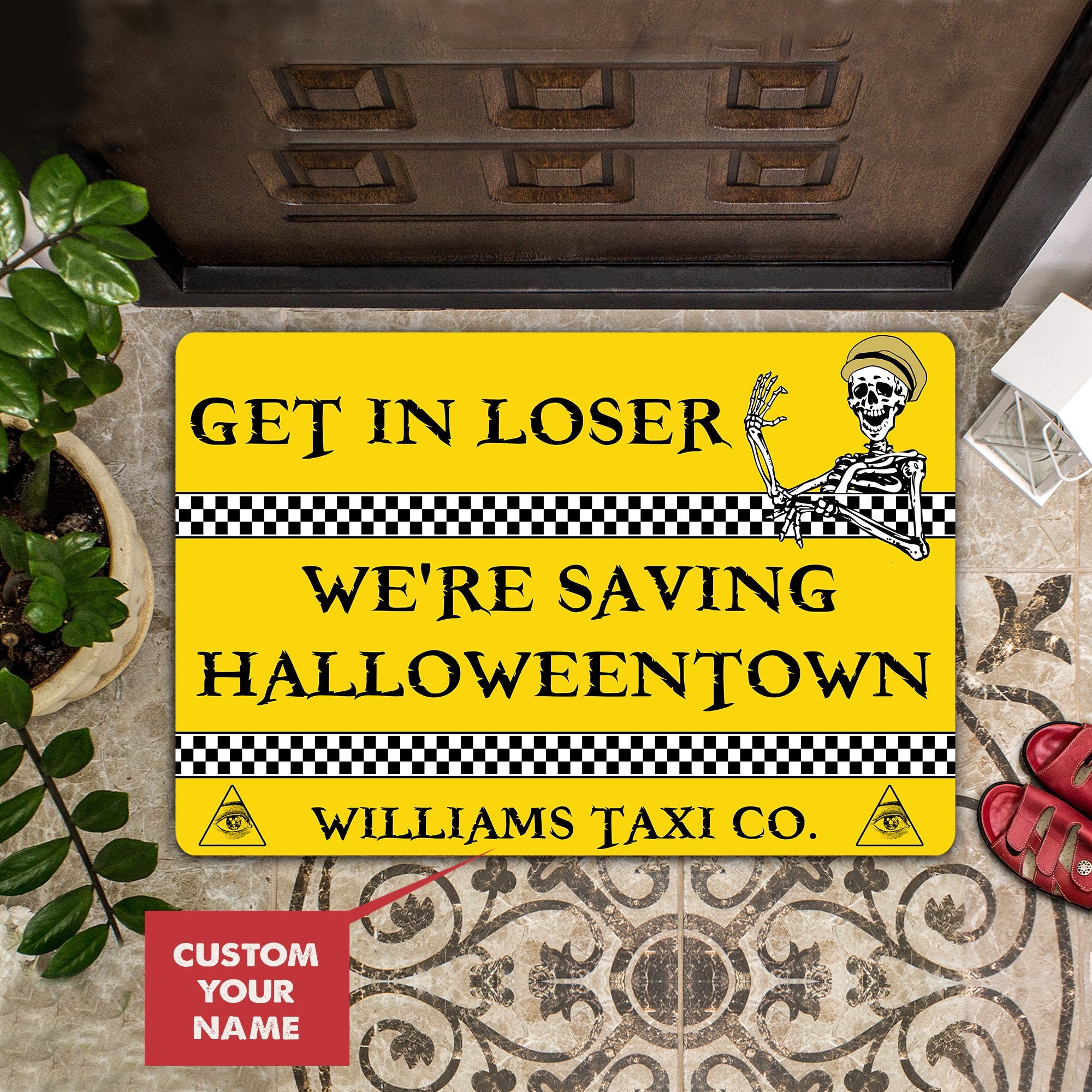 Get In Loser Were Saving Halloween Town Personalized All Over Printing Doormat Pre2099