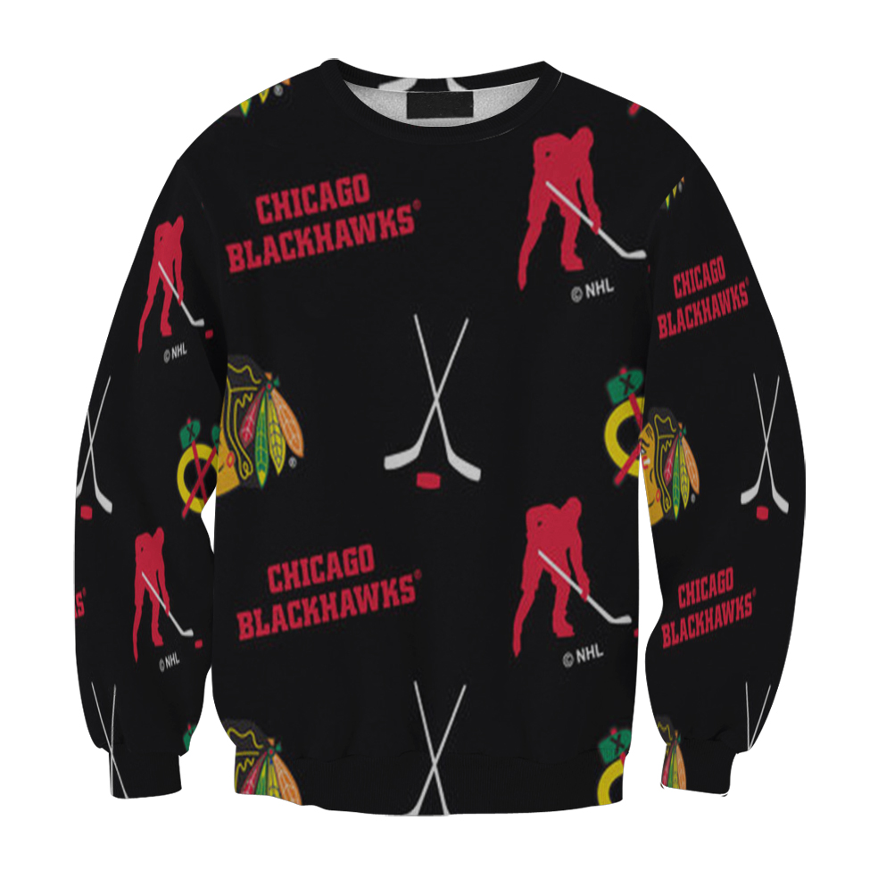 Chicago Blackhawks Symbol 3 Gift For Fan 3D Full Printing Sweatshirt