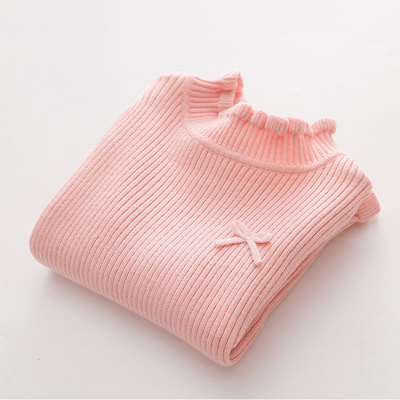 2022 Autumn Winter Spring 2 3 4 6 8 10 12 Years Children Clothing Baby Flower Collar Embroidered Knitted Sweater For Kids Girls alx