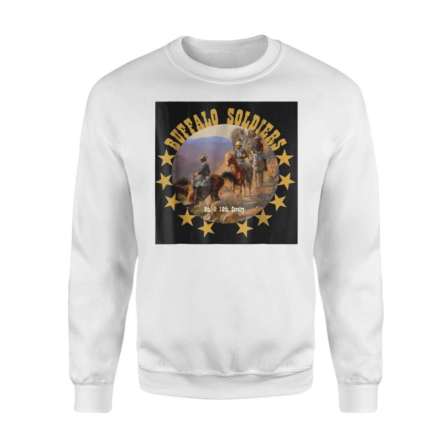 African American Buffalo Soldiers 9th And 10 Cavalry Sweatshirt