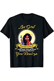 Leo Girl Birthday Shirt July August Black Queen Women T-Shirt