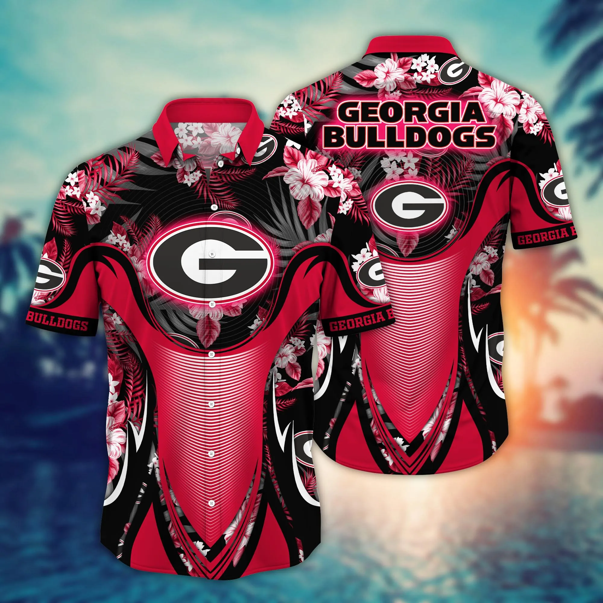 Georgia Bulldogs NCCA Hawaiian Shirt Ceiling Fans Aloha Shirt