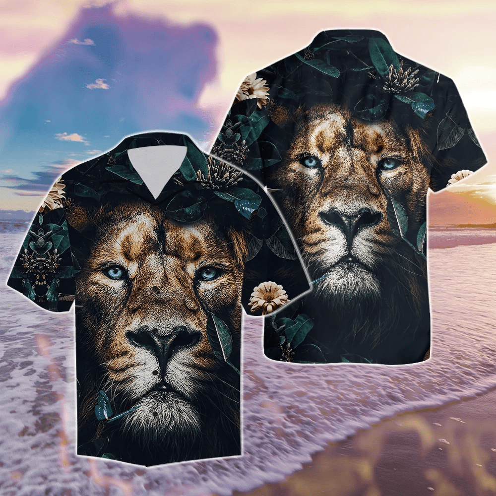 Get Now Hawaii Aloha Shirts Nature Lion Flower Ha51103