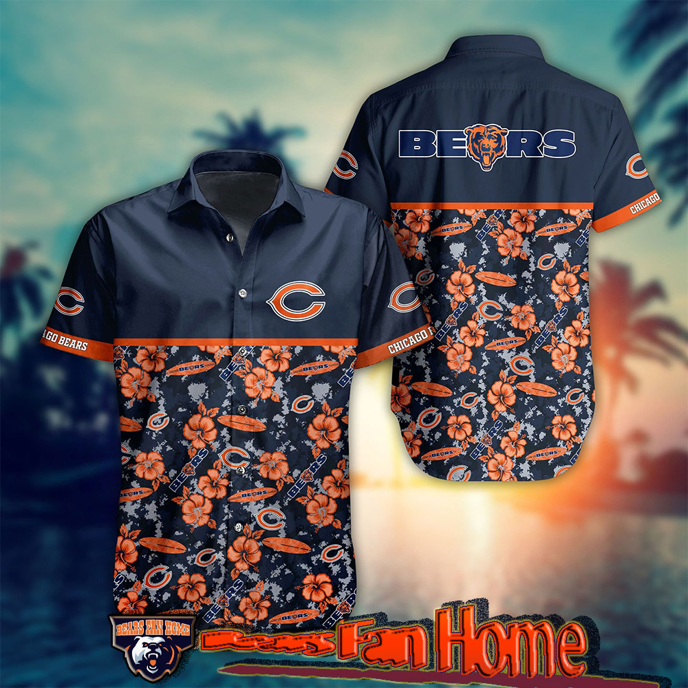 Chicago Bears Womenæ Custom Hawaiian Shirts Logo