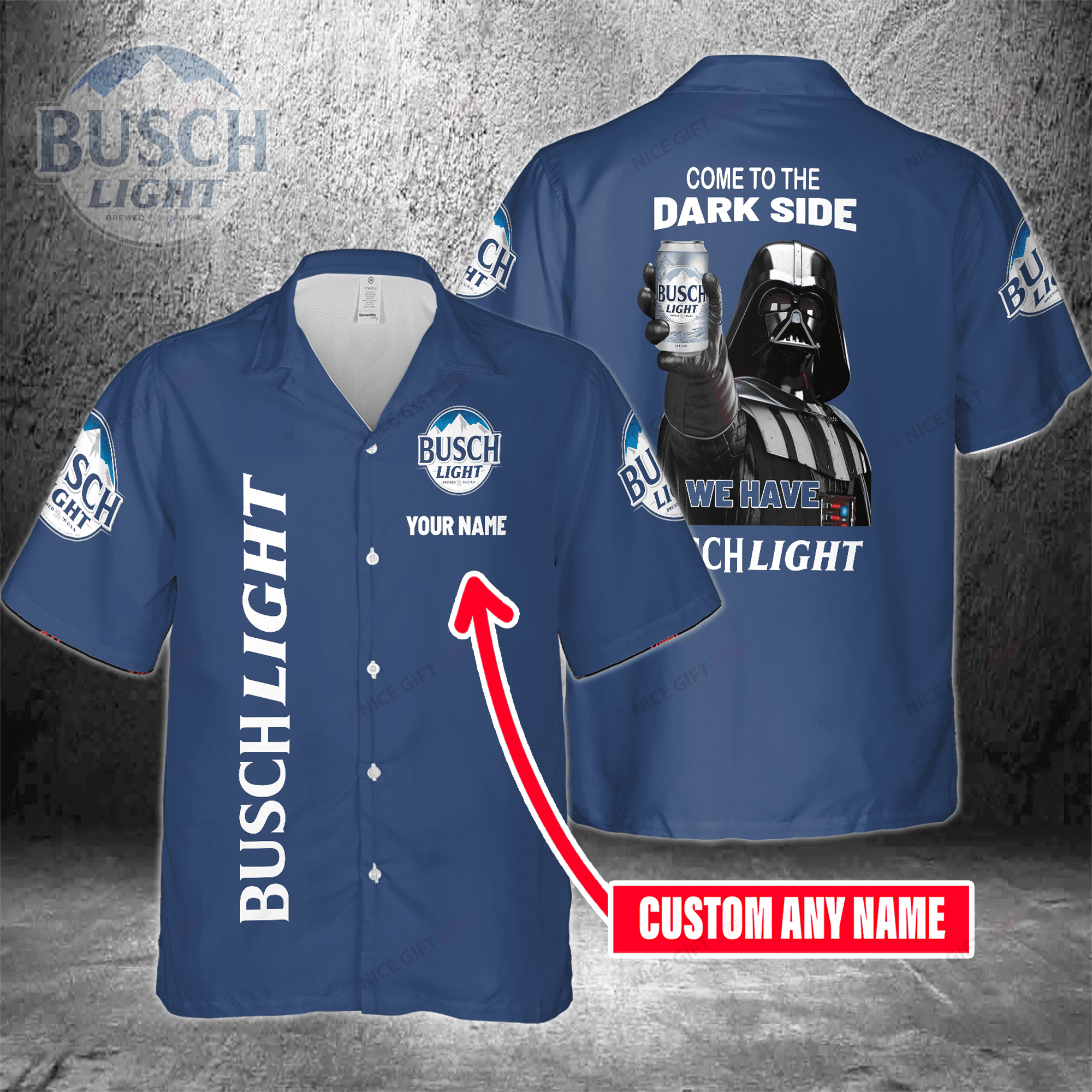 Come To The Dark Side We Have Busch Light Custom Name Hawaiian Shirt 3Hs-Y4D7