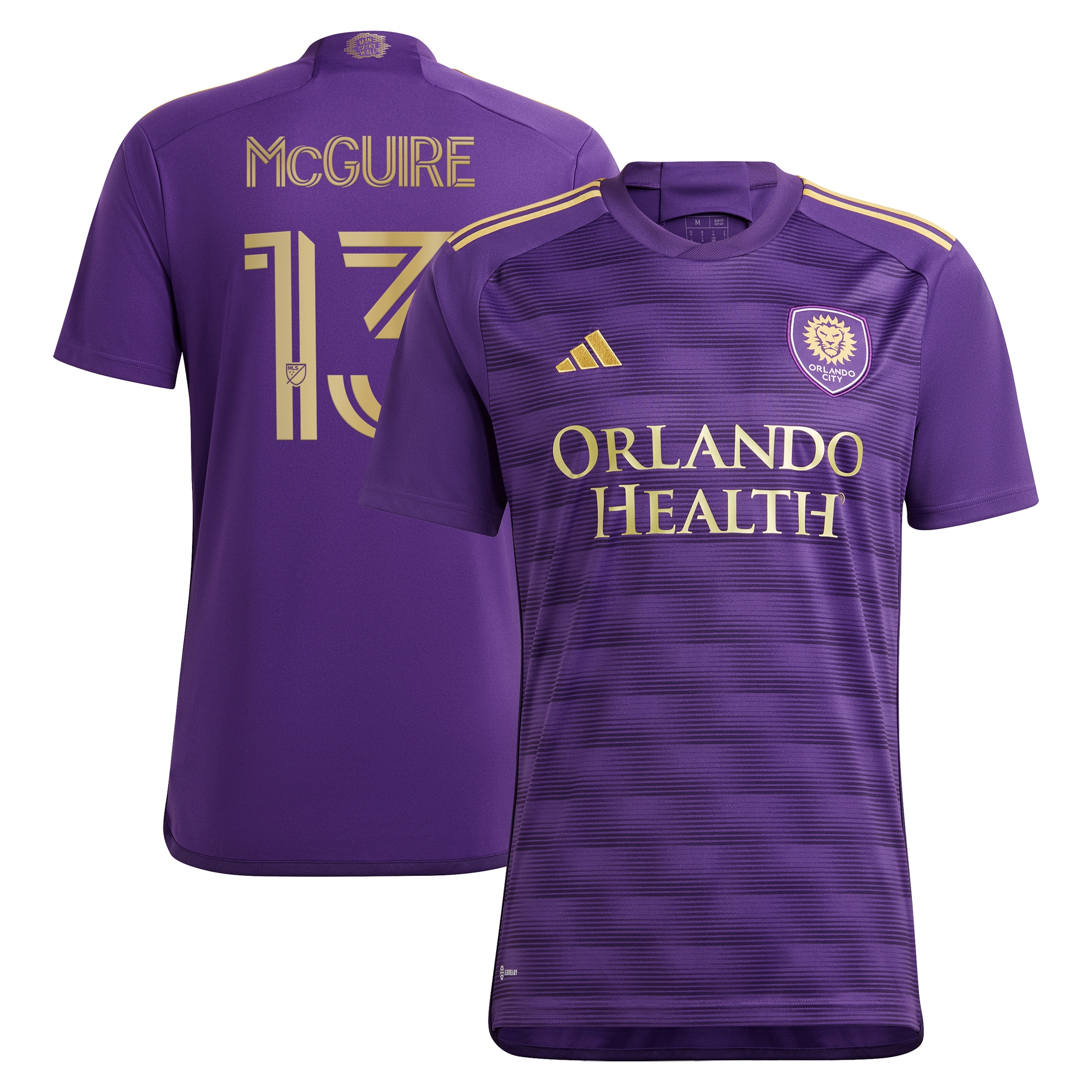 Duncan McGuire Orlando City SC 2024 The Wall Kit Replica Player Jersey  Purple