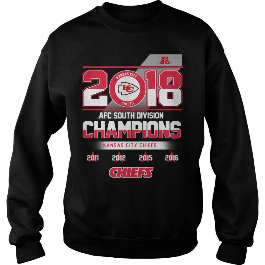 2018 AFC South Division Champions Kansas City Chiefs Sweatshirt