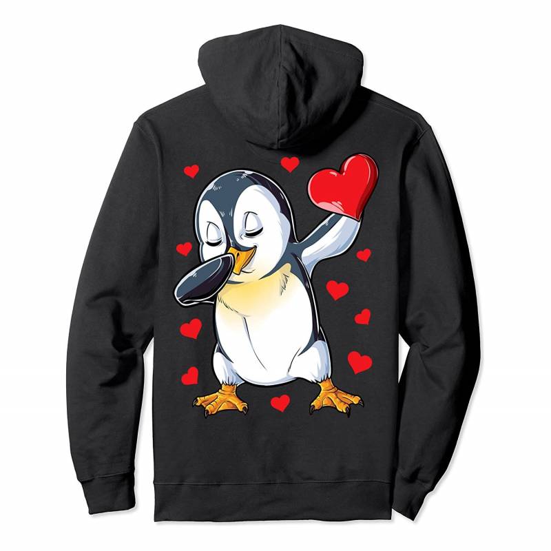 Dabbing Penguin Heart Valentines Day Boys Girls Bird Lover Sweatshirt, T-Shirt, Sweatshirt