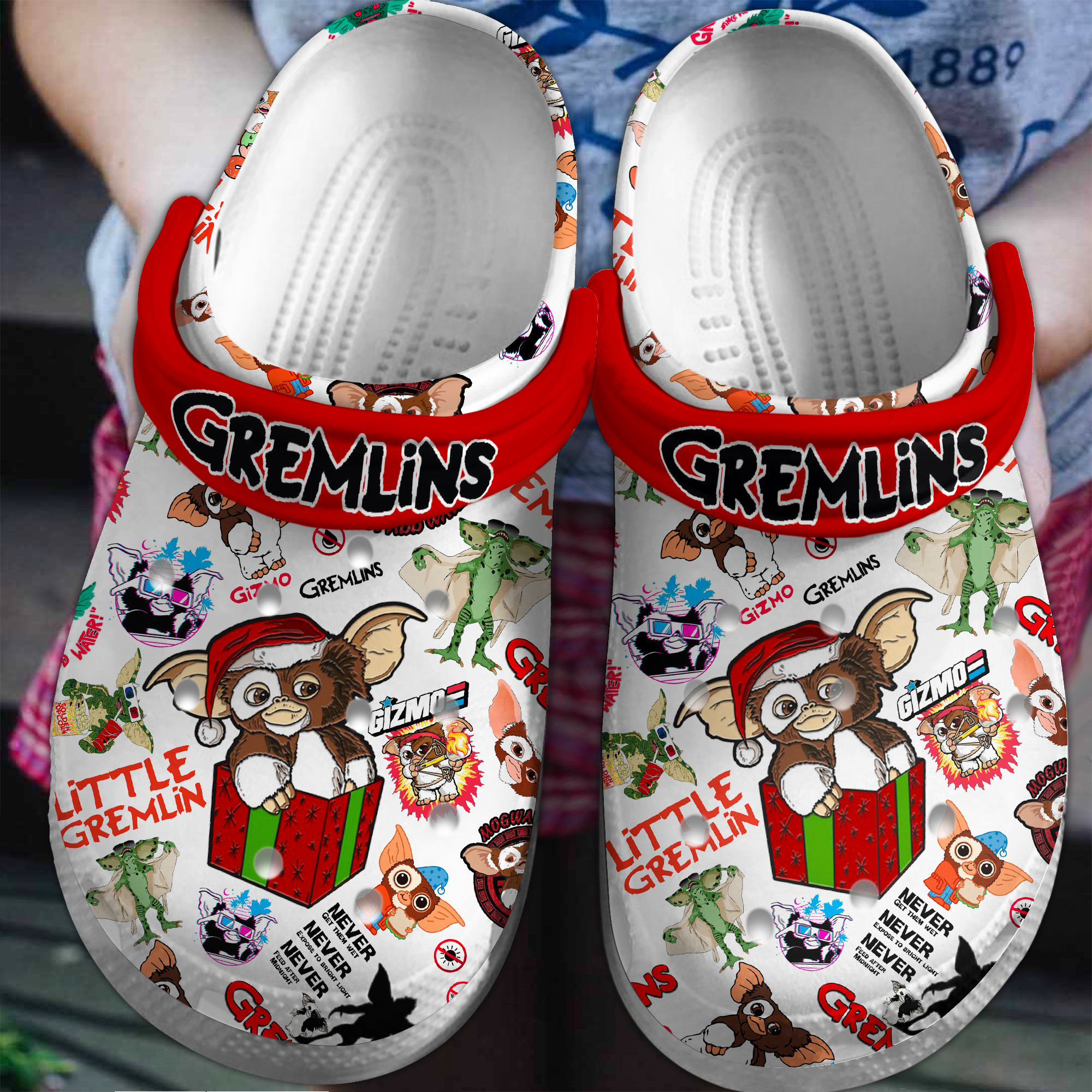 Geremlins Movie Crocs Crocband Clogs Shoes Comfortable For Men Women and Kids