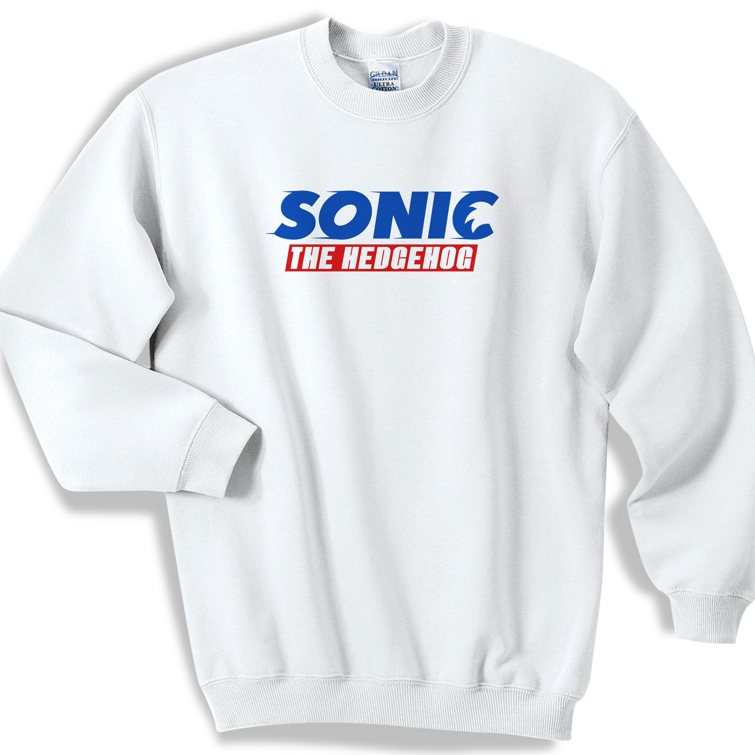 Sonic The Hedgehog Movie Logo Blue Sweater Sweatshirt