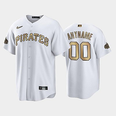 2022-23 All-Star Game NL Pittsburgh Pirates White 00 Custom Jersey