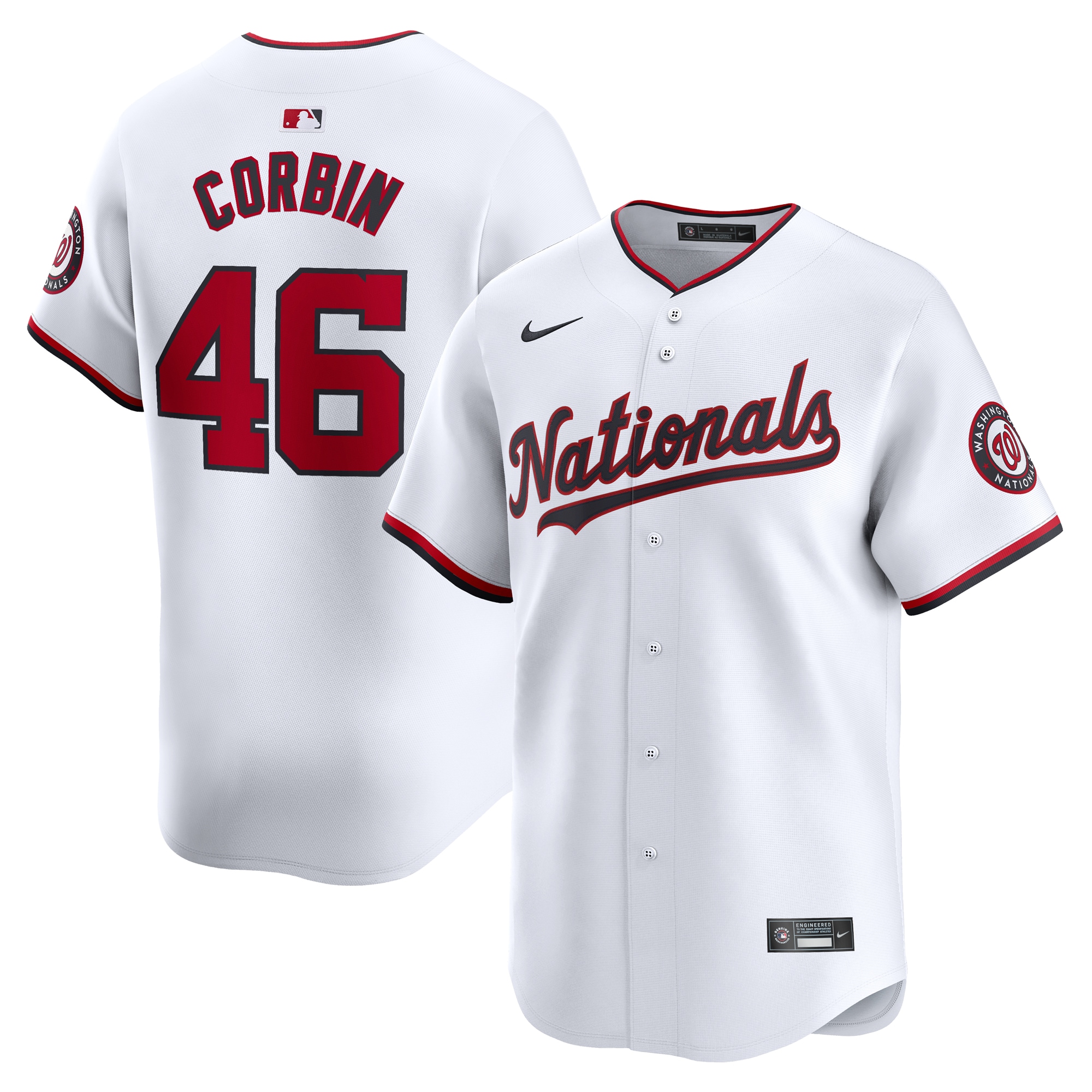 Patrick Corbin Washington Nationals Home Limited Player Jersey – White