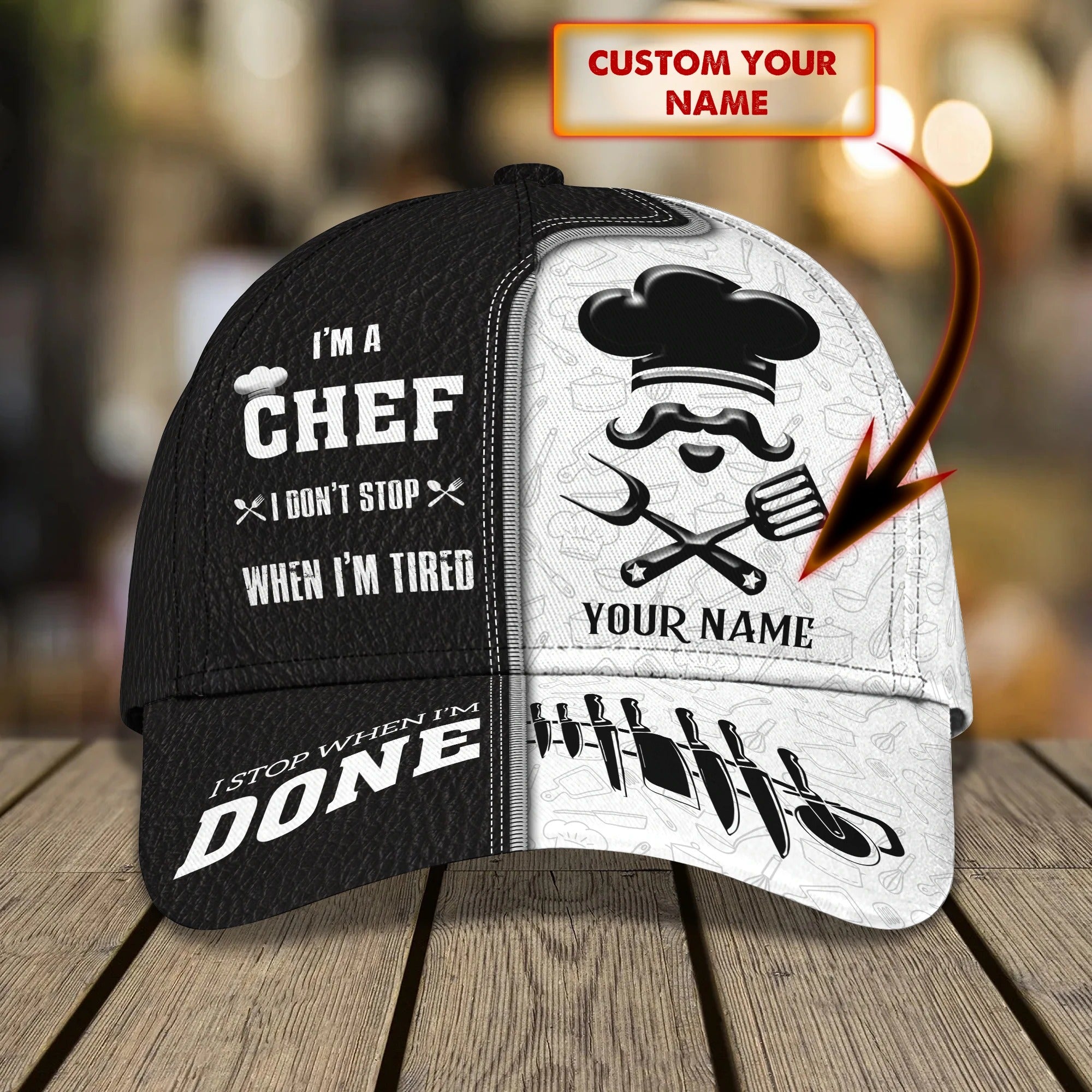 Customized 3D All Over Print Baseball Chef Cap For Cooking Lovers, I Am A Chef Cap Hat, Master Chef Caps