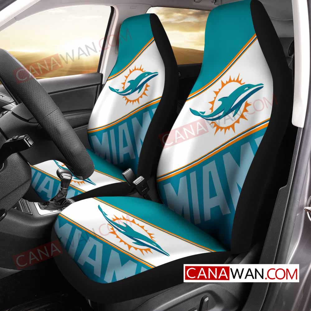 Miami Dolphins Style153 3D Customized Personalized Car Seat Cover