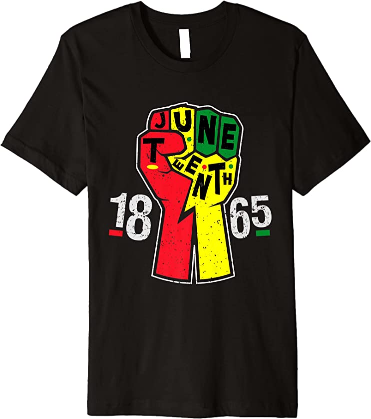 Juneteenth 1865 Black King Black Power Black History Month Premium T-Shirt