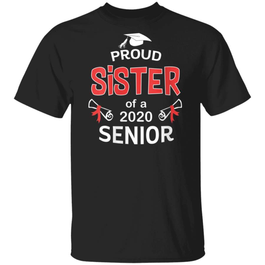 Womens Proud Sister Of a 2020 Senior Shirt Graduation 2020 Gift  T-Shirt