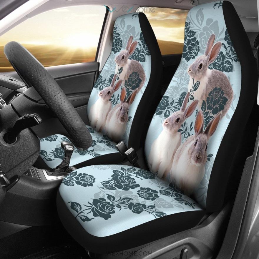 Cute Rabbit Car Seat Covers Amazing Gift Ideas Unique Car Gift 2021