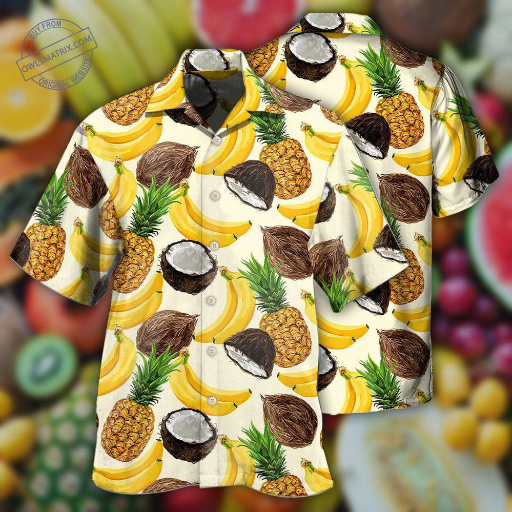 Tropical Fruit Basic Style Hawaii Shirt Ha22972