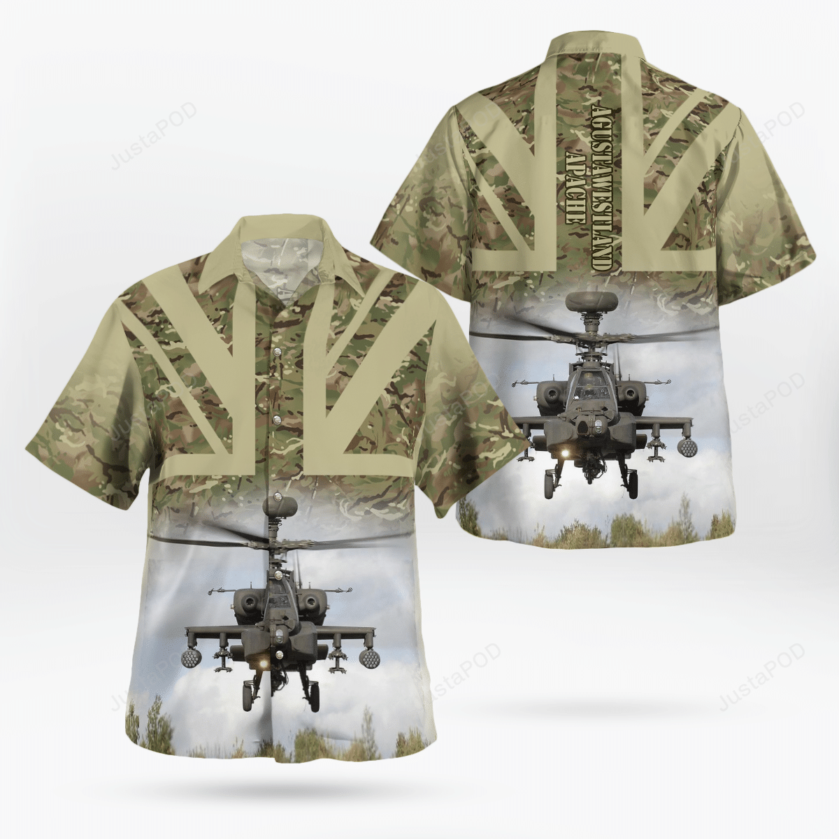 British Army Agustawestland Apache Hawaii Shirt Ha92763