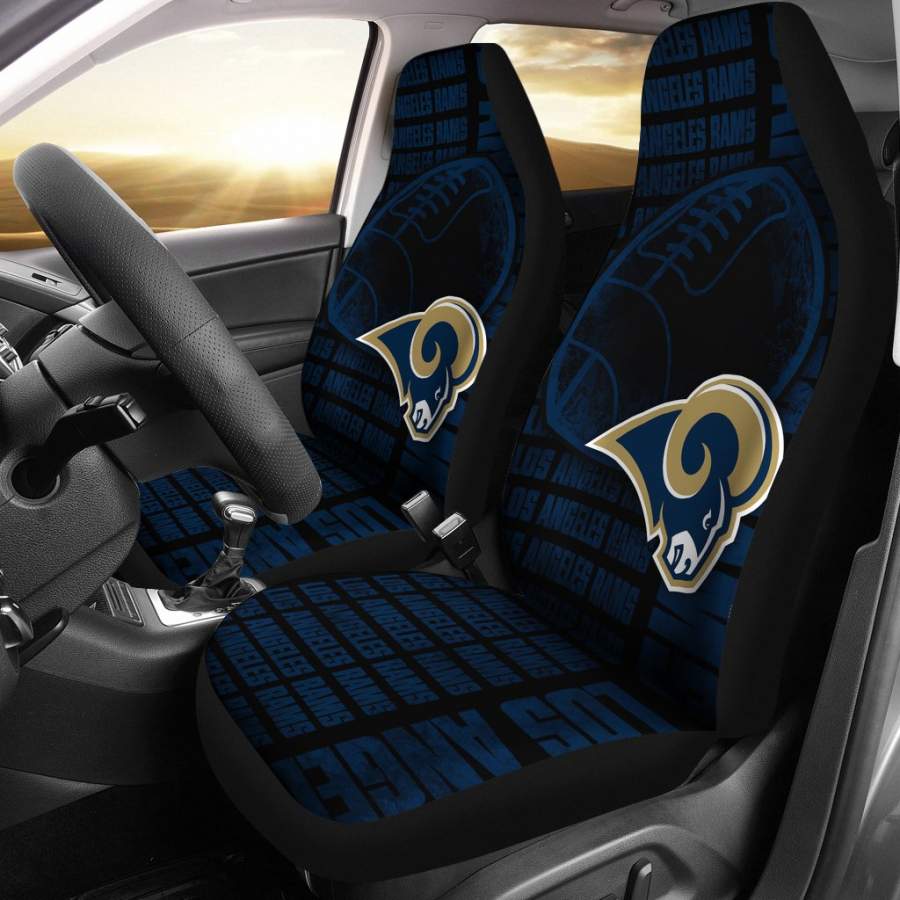 Gorgeous The Victory Los Angeles Rams Car Seat Covers