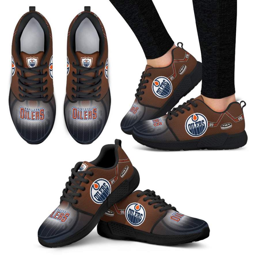 Awesome Edmonton Oilers Running Sneakers For Hockey Fan