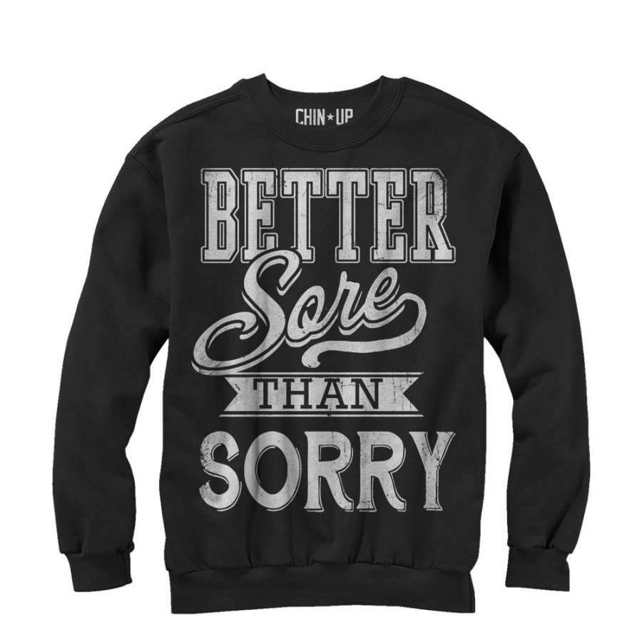 CHIN UP Women’s Sore Not Sorry  Sweatshirt Black