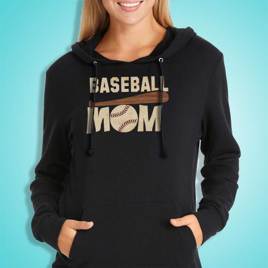 Baseball Mom Sports Mom Black Tball Mom Women’S Hoodie