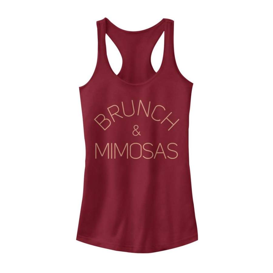 CHIN UP Junior’s Brunch and Mimosas  Racerback Tank Scarlet