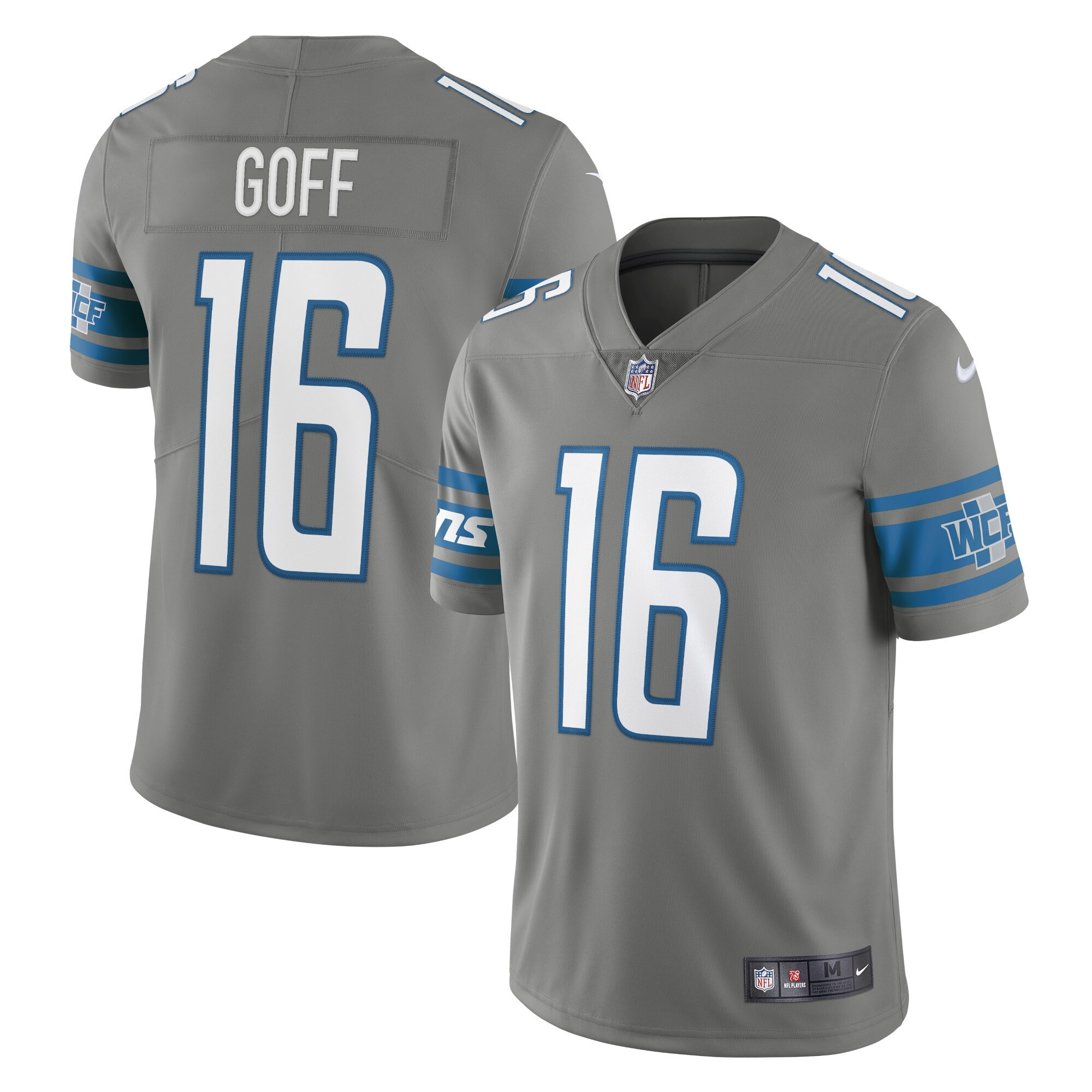 Mens Detroit Lions Jared Goff Steel Alternate Vapor Jersey Gift For Detroit Lions Fans