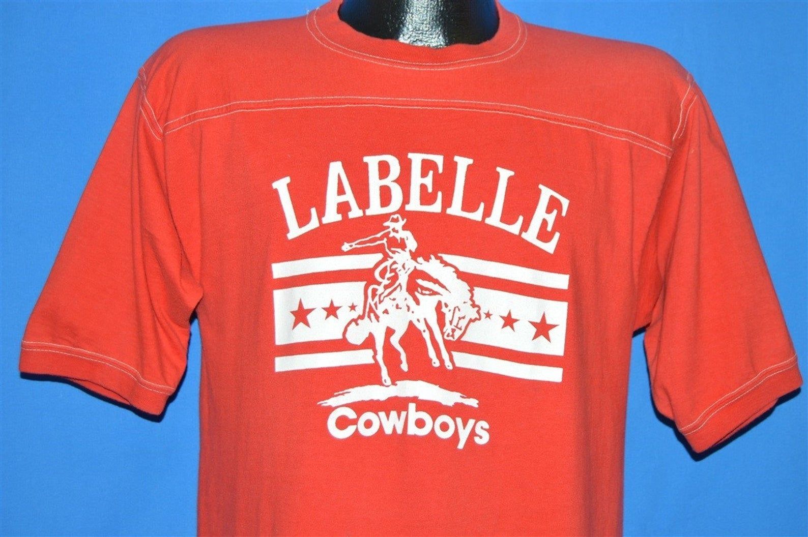 80S Labelle Cow Football T-Shirt