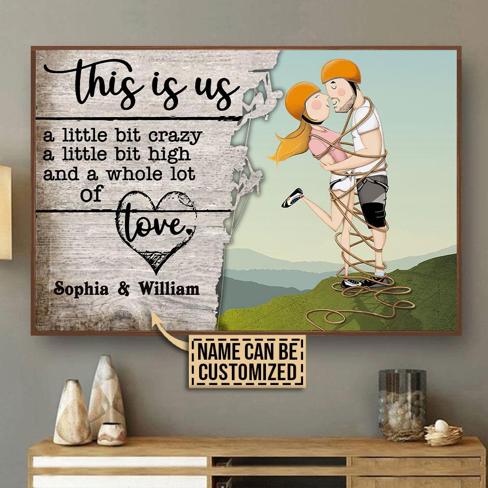 Aeticon Gifts Personalized Rock Climbing This Is Us Canvas Mom Dad Gift Home Decor