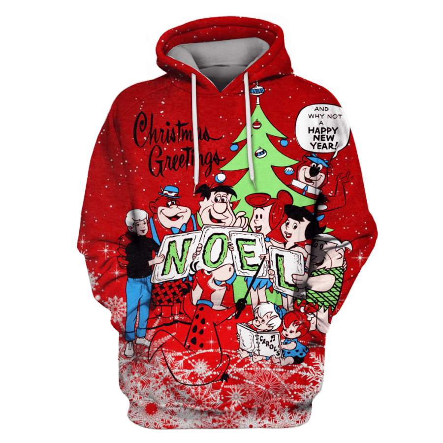 Christmas Greetings Hanna Barbera Tshirt – Zip Hoodies Apparel