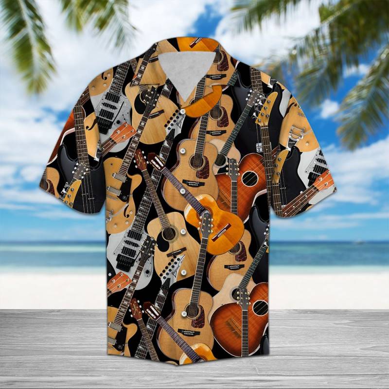 Guitar Awesome Hawaiian Shirt Ha78496