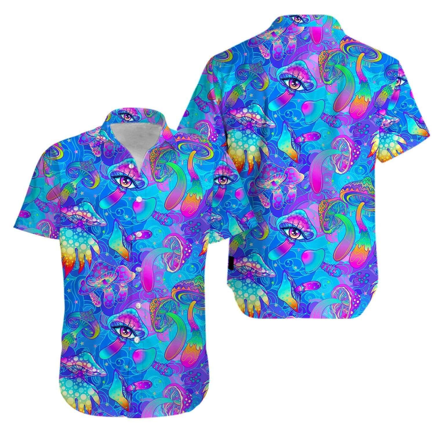 Find Hippie Magic Trippy Eyes Mushroom Aloha Hawaii Shirts V Ha78577