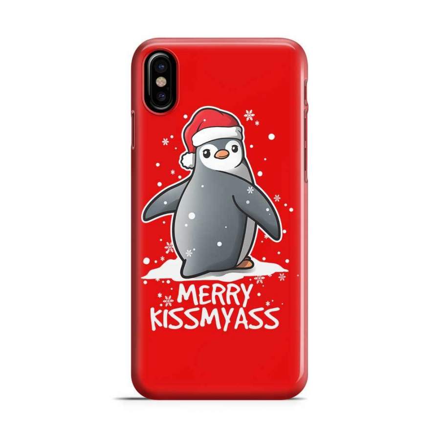 Merry Kiss My Penguin – Phone Case