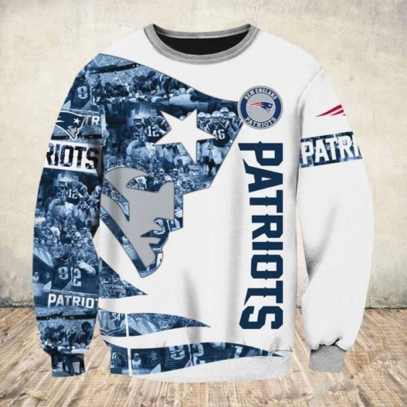 New england patriots all over printed 3D hoodie, shirt – maria