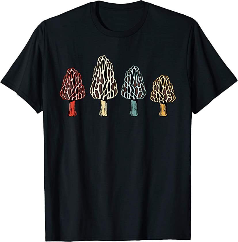 Vintage Hunting Morel Mushroom Gifts T-Shirt