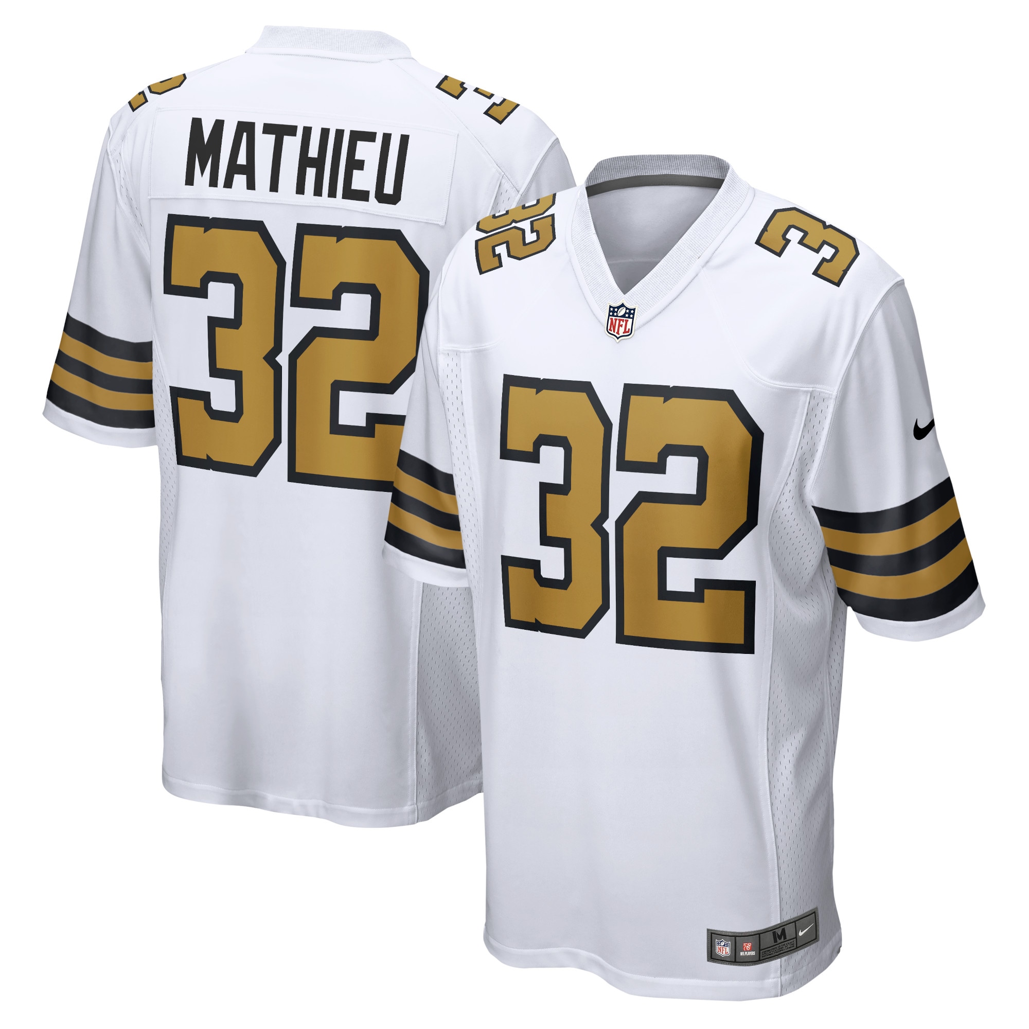 Tyrann Mathieu New Orleans Saints Player Game Jersey – White