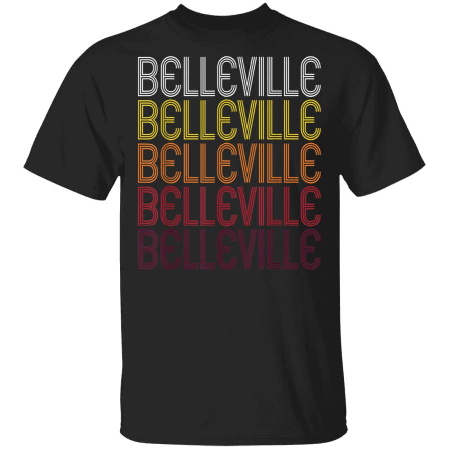 Belleville KS  Vintage Style Kansas Tshirt