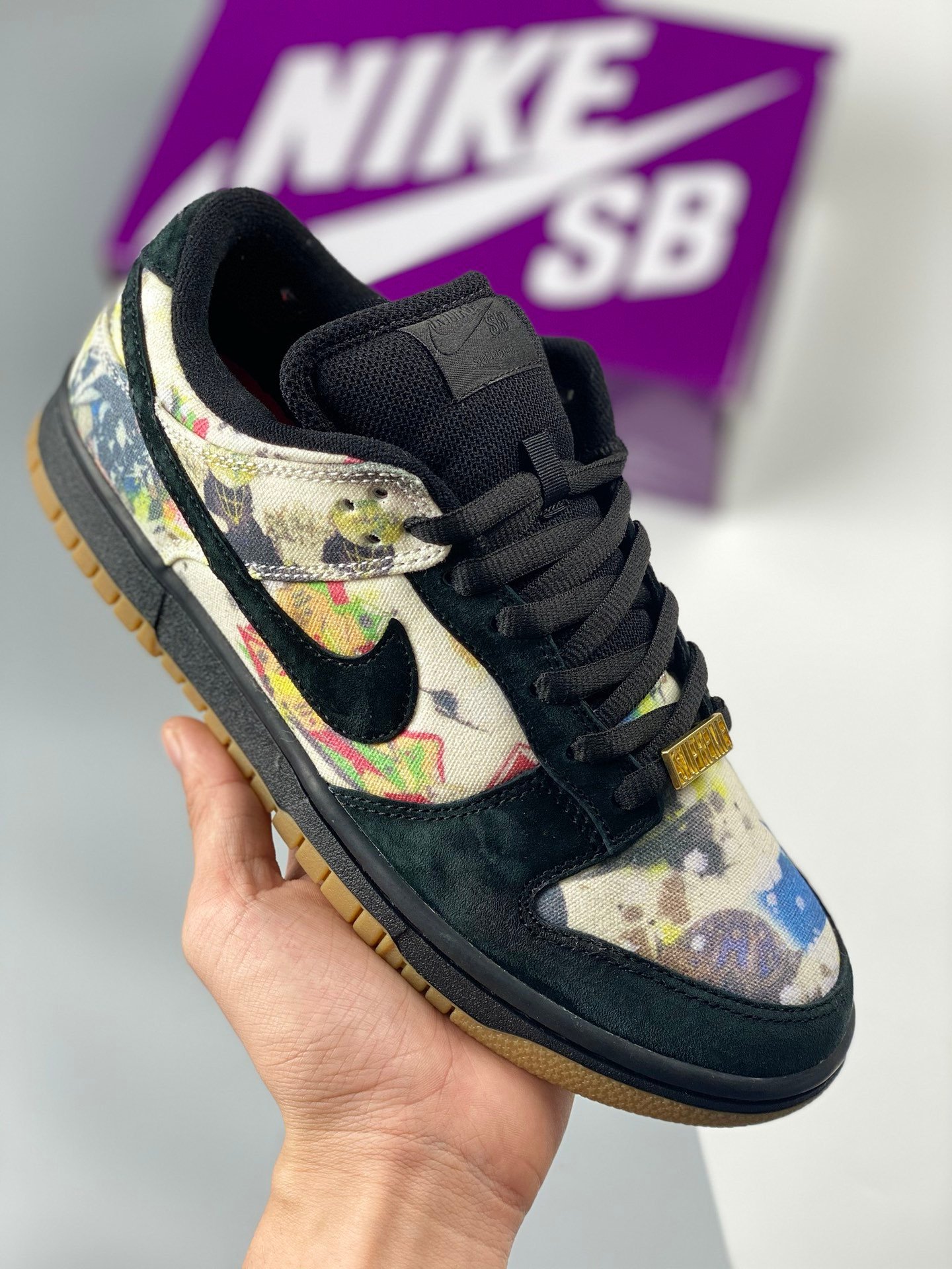 Supreme x Rammellzee x Nike SB Dunk Low Black Multi FD8778-001 5338841