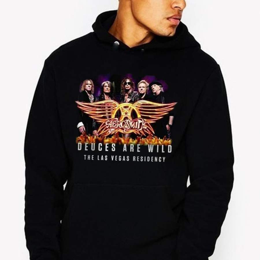 Aerosmith hoodie Deuces are Wild Concert Tour 2019-2020 Cotton sweatshirt Mens and Womens Clothing S-3XL