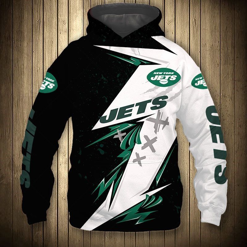 New York Jets Hoodie Thunder Graphic Gift For Men