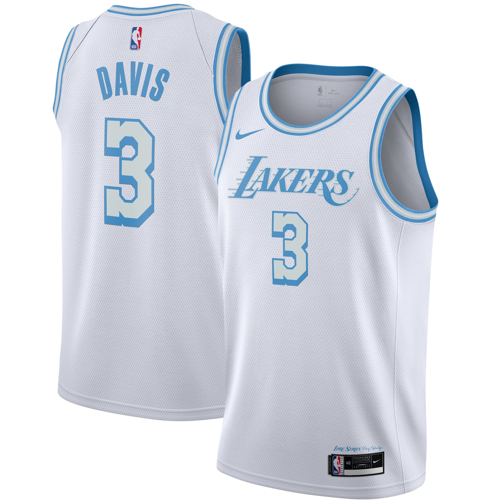 Anthony Davis Los Angeles Lakers 2020/21 Swingman Jersey White – City Edition NBA