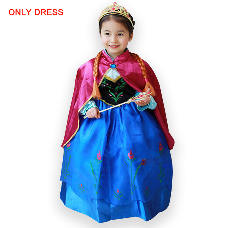 2021 New Elsa Dresses Girls Cosplay Costumes Snow Queen 2 Princess Anna Elza Party Vestidos Fantasia Kids Winter Clothing Set alx