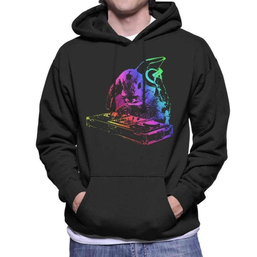 DJ Bunny Men’s Hooded Sweatshirt