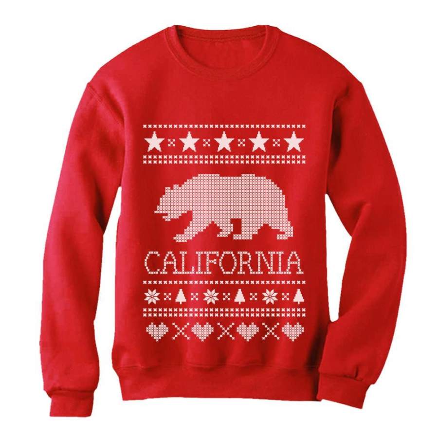 Cali Bear – California Republic Ugly Christmas Sweater Women Sweatshirt